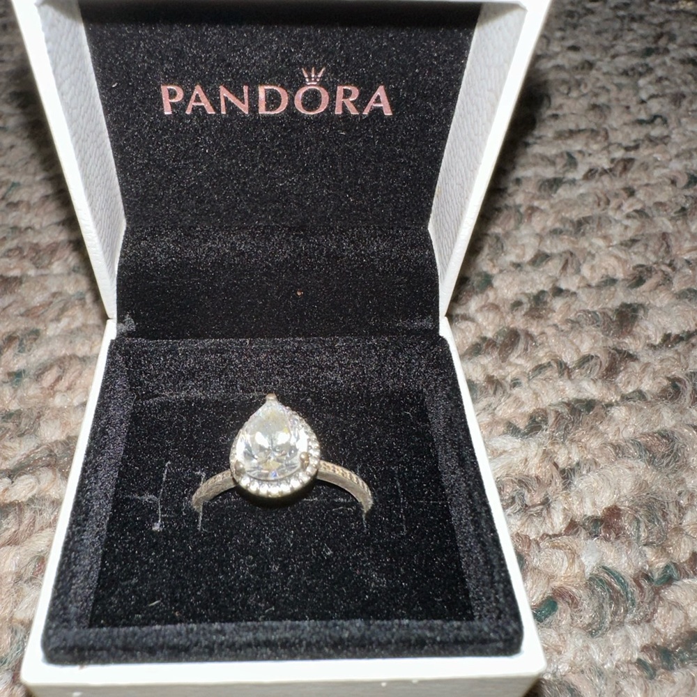 Pandora pear shape ring